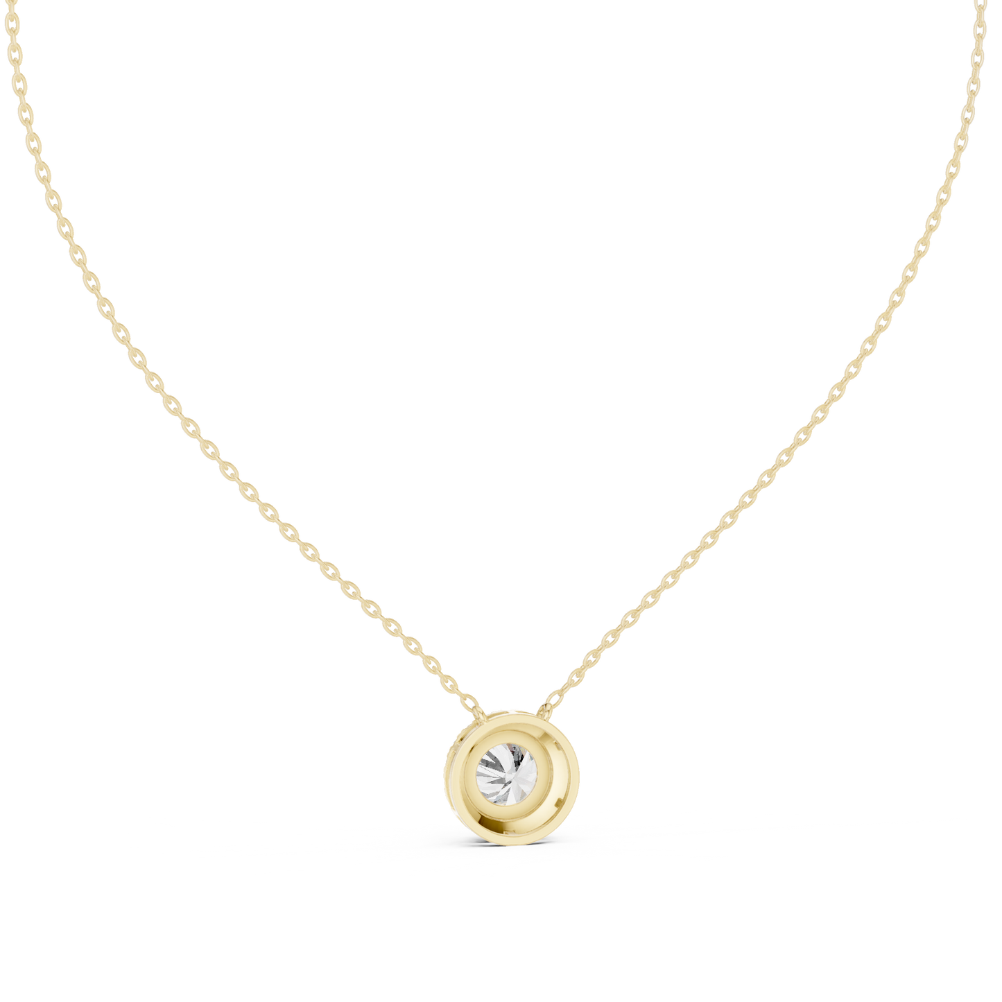 Colgante Halo de Diamantes Redondos Brillantes 2.38ctw en Córdoba, España| Solitario Central de 8.20mm | Diamante Creado en Laboratorio Color D Claridad VS | Oro 10K/18K, Plata y Platino (Disponible en Cadenas de 40cm, 45cm y 50cm)