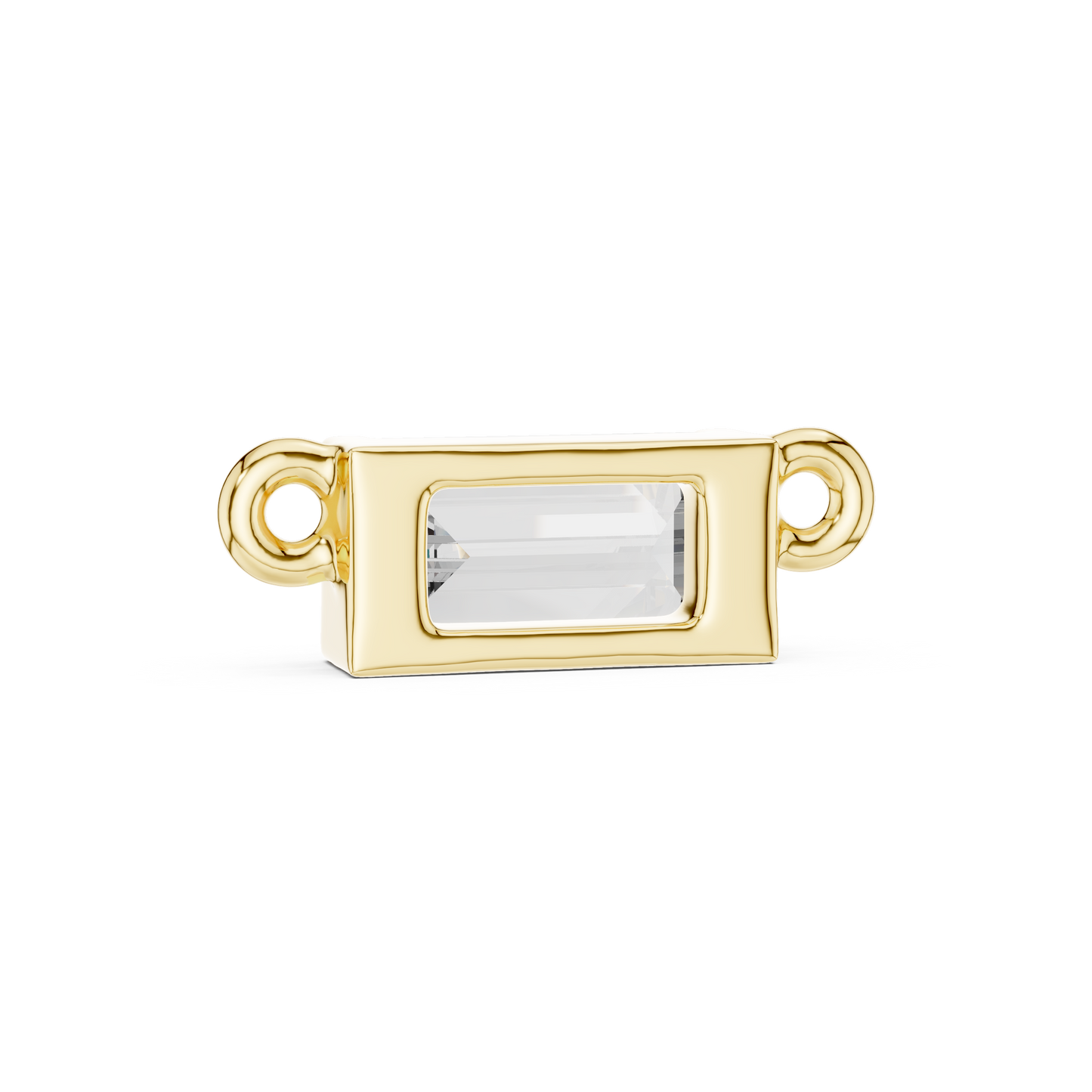 Collar Solitario Corte Esmeralda 0.31ct en Córdoba, España| Diamante Creado en Laboratorio, Color D, Claridad VS | Oro 10K/18K, Plata y Platino (Disponible en Longitudes de 40 cm, 45 cm y 50 cm)