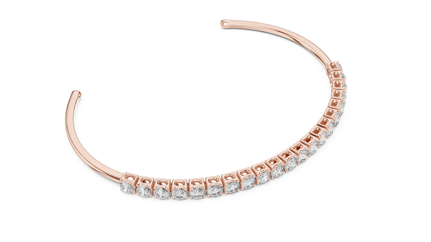 Brazalete Tennis con Diamantes Redondos de 2.31ct en Córdoba, España | Diamante Creado en Laboratorio Color D Claridad VS | Oro 10K/18K, Plata y Platino (Disponible en Tallas 16 cm, 18 cm y 20 cm)