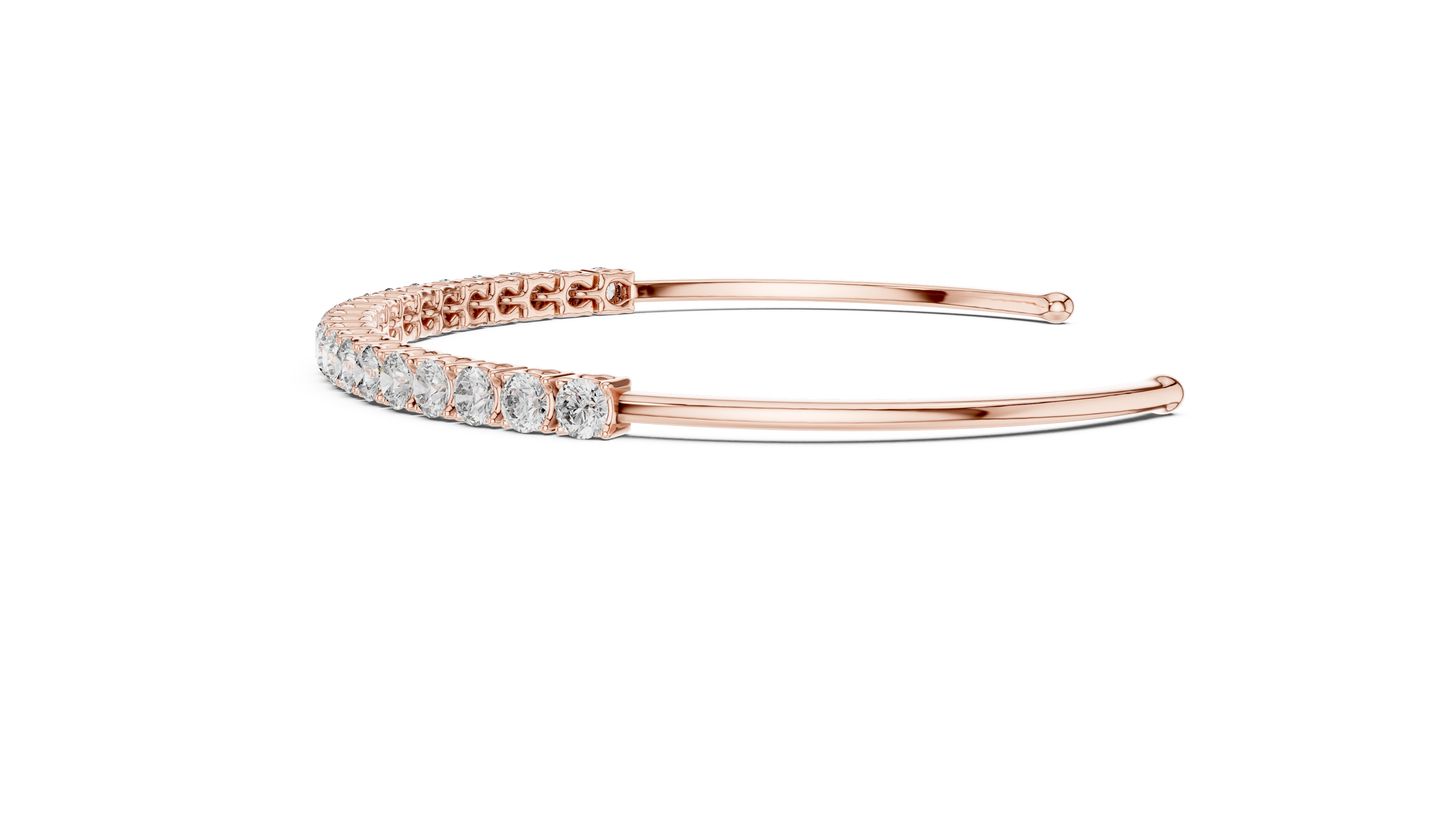 Brazalete Tennis con Diamantes Redondos de 2.31ct en Córdoba, España | Diamante Creado en Laboratorio Color D Claridad VS | Oro 10K/18K, Plata y Platino (Disponible en Tallas 16 cm, 18 cm y 20 cm)