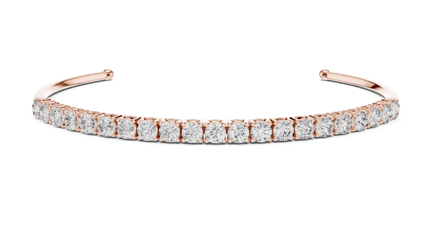 Brazalete Tennis con Diamantes Redondos de 2.31ct en Córdoba, España | Diamante Creado en Laboratorio Color D Claridad VS | Oro 10K/18K, Plata y Platino (Disponible en Tallas 16 cm, 18 cm y 20 cm)