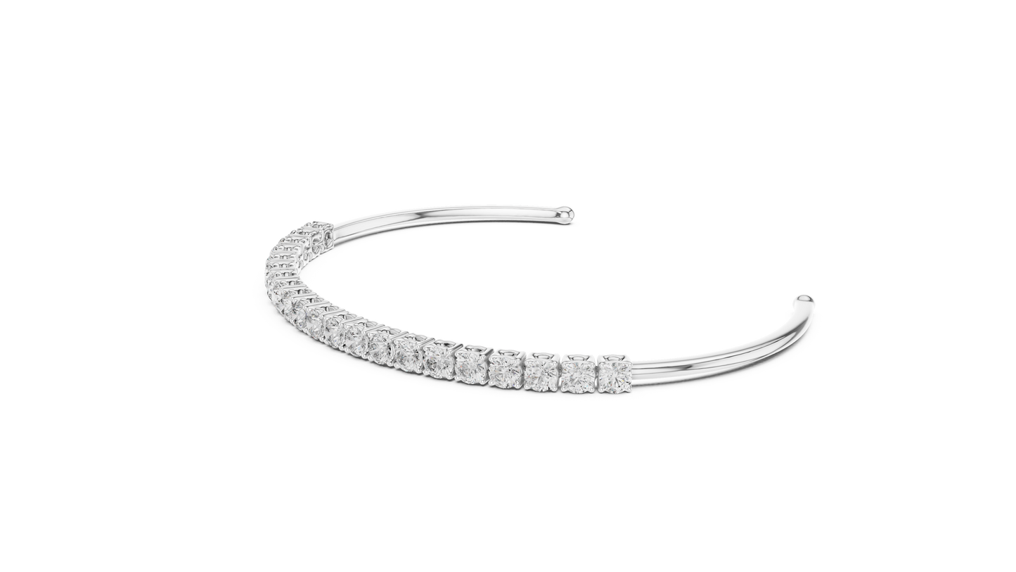 Brazalete Tennis con Diamantes Redondos de 2.31ct en Córdoba, España | Diamante Creado en Laboratorio Color D Claridad VS | Oro 10K/18K, Plata y Platino (Disponible en Tallas 16 cm, 18 cm y 20 cm)