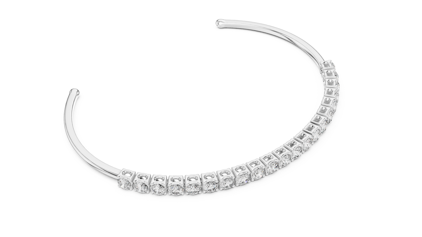 Brazalete Tennis con Diamantes Redondos de 2.31ct en Córdoba, España | Diamante Creado en Laboratorio Color D Claridad VS | Oro 10K/18K, Plata y Platino (Disponible en Tallas 16 cm, 18 cm y 20 cm)