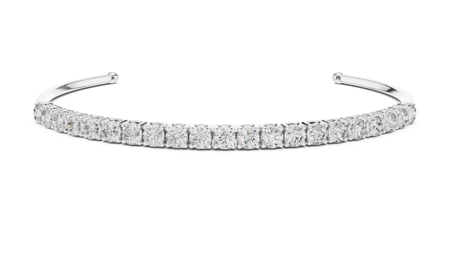 Brazalete Tennis con Diamantes Redondos de 2.31ct en Córdoba, España | Diamante Creado en Laboratorio Color D Claridad VS | Oro 10K/18K, Plata y Platino (Disponible en Tallas 16 cm, 18 cm y 20 cm)