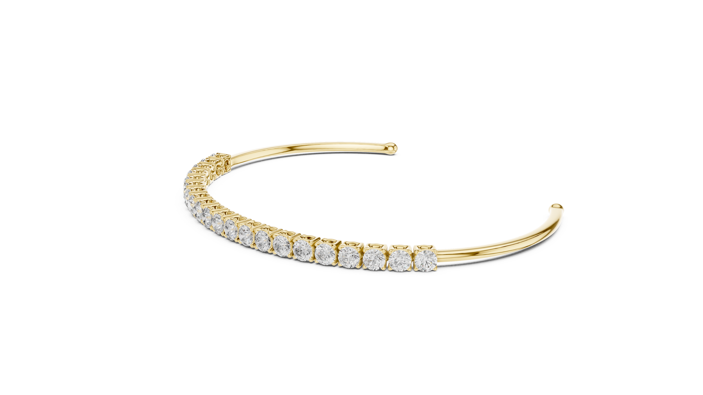Brazalete Tennis con Diamantes Redondos de 2.31ct en Córdoba, España | Diamante Creado en Laboratorio Color D Claridad VS | Oro 10K/18K, Plata y Platino (Disponible en Tallas 16 cm, 18 cm y 20 cm)