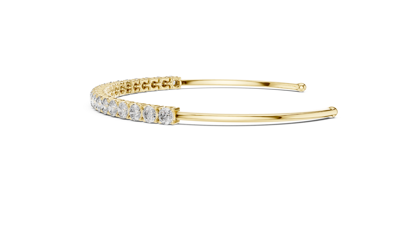 Brazalete Tennis con Diamantes Redondos de 2.31ct en Córdoba, España | Diamante Creado en Laboratorio Color D Claridad VS | Oro 10K/18K, Plata y Platino (Disponible en Tallas 16 cm, 18 cm y 20 cm)