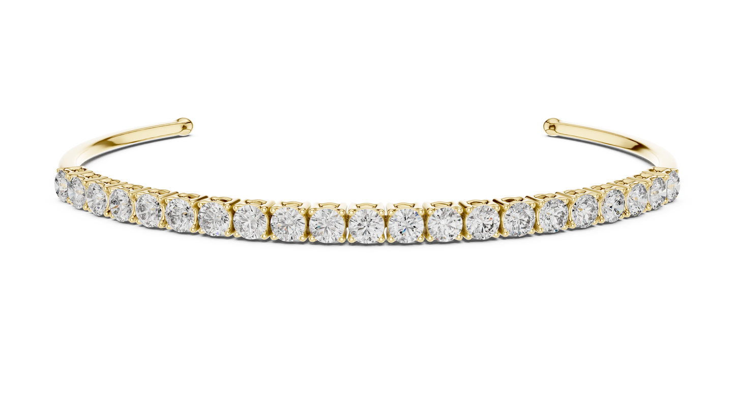 Brazalete Tennis con Diamantes Redondos de 2.31ct en Córdoba, España | Diamante Creado en Laboratorio Color D Claridad VS | Oro 10K/18K, Plata y Platino (Disponible en Tallas 16 cm, 18 cm y 20 cm)