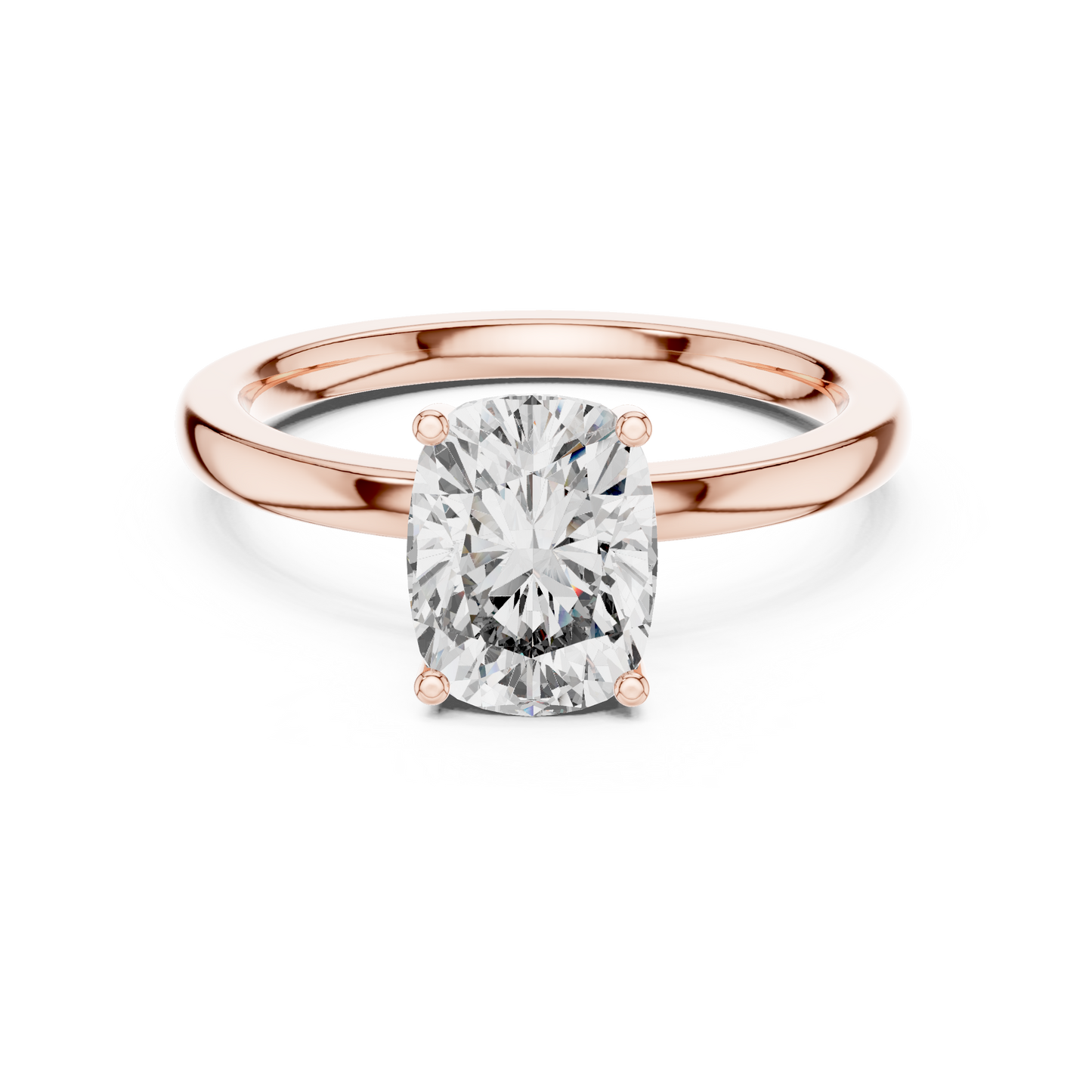 Anillo Solitario Corte Radiant 2.07ctw con Halo Oculto en Córdoba, España | Diamante Creado en Laboratorio Color D Claridad VS | Oro 10K/18K, Plata y Platino (Tallas Disponibles 8–20)