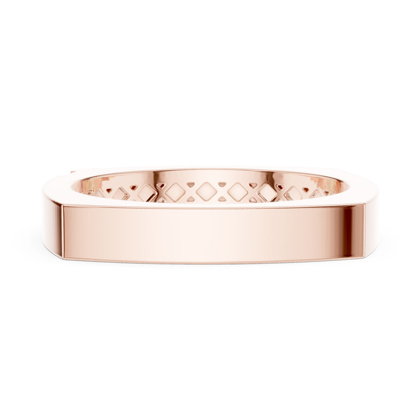 Anillo Minimalista Cuadrado con Solitario en Córdoba, España | Diamante Redondo Brillante de 1.70 mm Cultivado en Laboratorio | Oro 10K/18K, Plata y Platino (Tallas Disponibles 8–20)