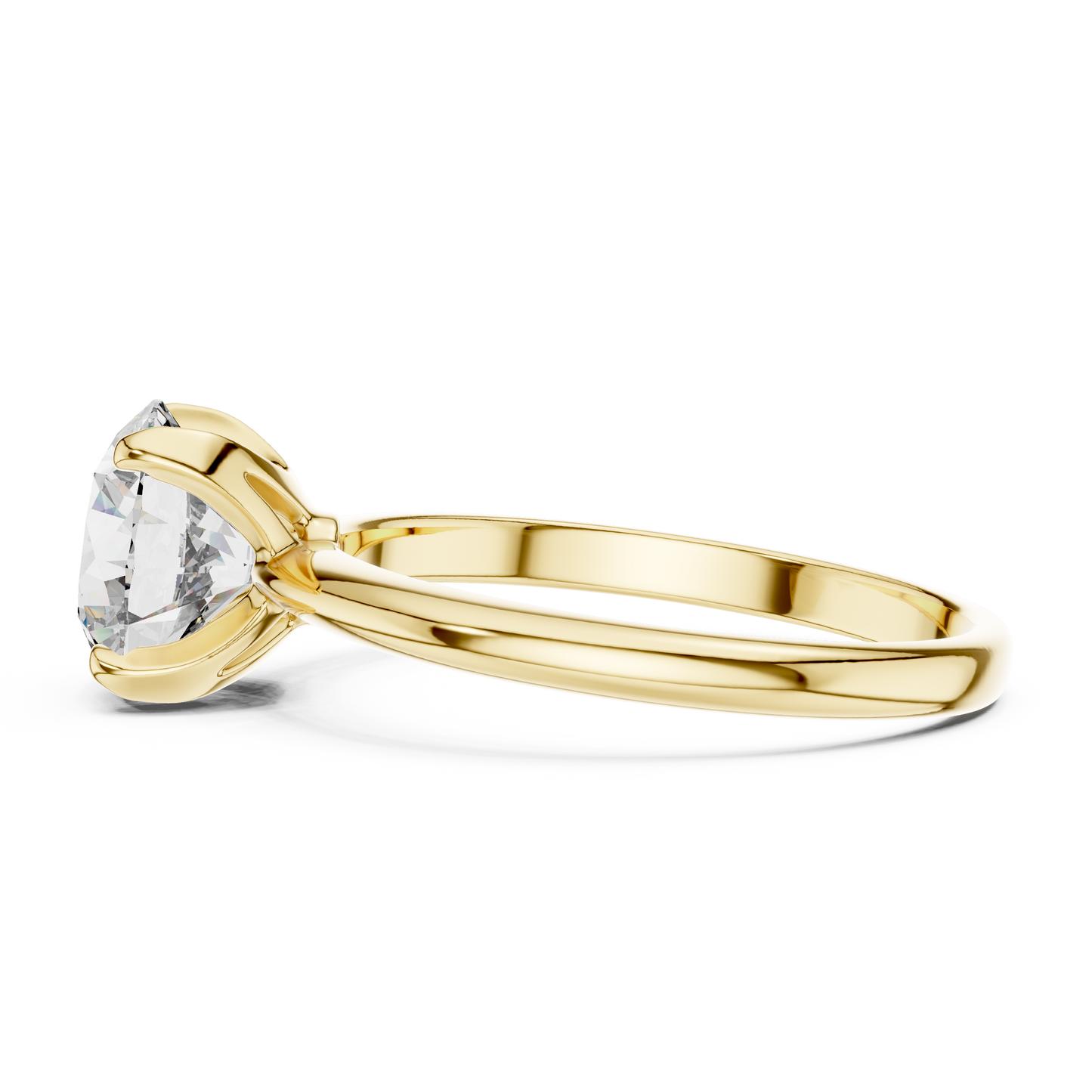 Anillo Solitario de Diamante Redondo de Laboratorio 1.50ctw en Córdoba, España | Color D, Claridad VS | Oro 10K/18K, Plata y Platino (Tallas disponibles 8–20)