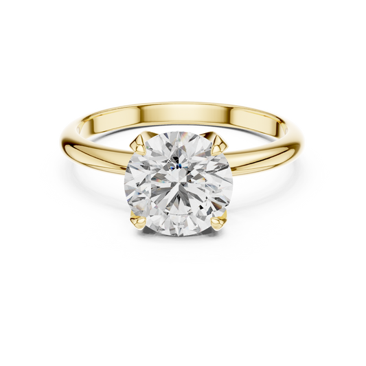 Anillo Solitario de Diamante Redondo de Laboratorio 1.50ctw en Córdoba, España | Color D, Claridad VS | Oro 10K/18K, Plata y Platino (Tallas disponibles 8–20)