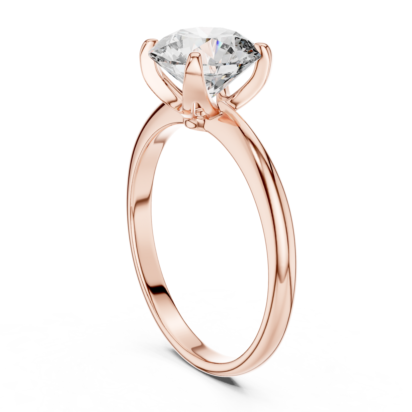 Anillo Solitario de Diamante Redondo de Laboratorio 1.50ctw en Córdoba, España | Color D, Claridad VS | Oro 10K/18K, Plata y Platino (Tallas disponibles 8–20)