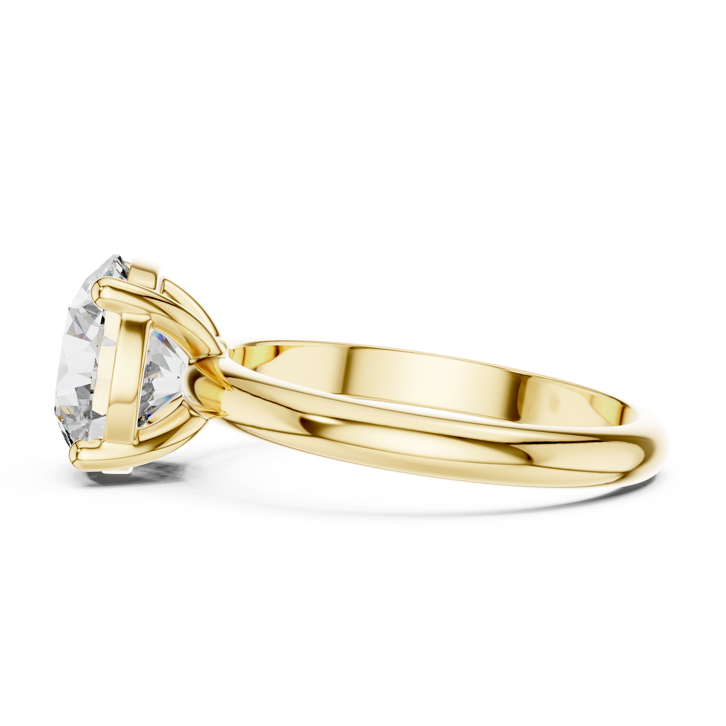 Anillo Solitario de Diamante Redondo Cultivado en Laboratorio 2.50ctw en Córdoba, España | Color D, Claridad VS | Oro 10K/18K, Plata y Platino (Tallas disponibles 8–20)