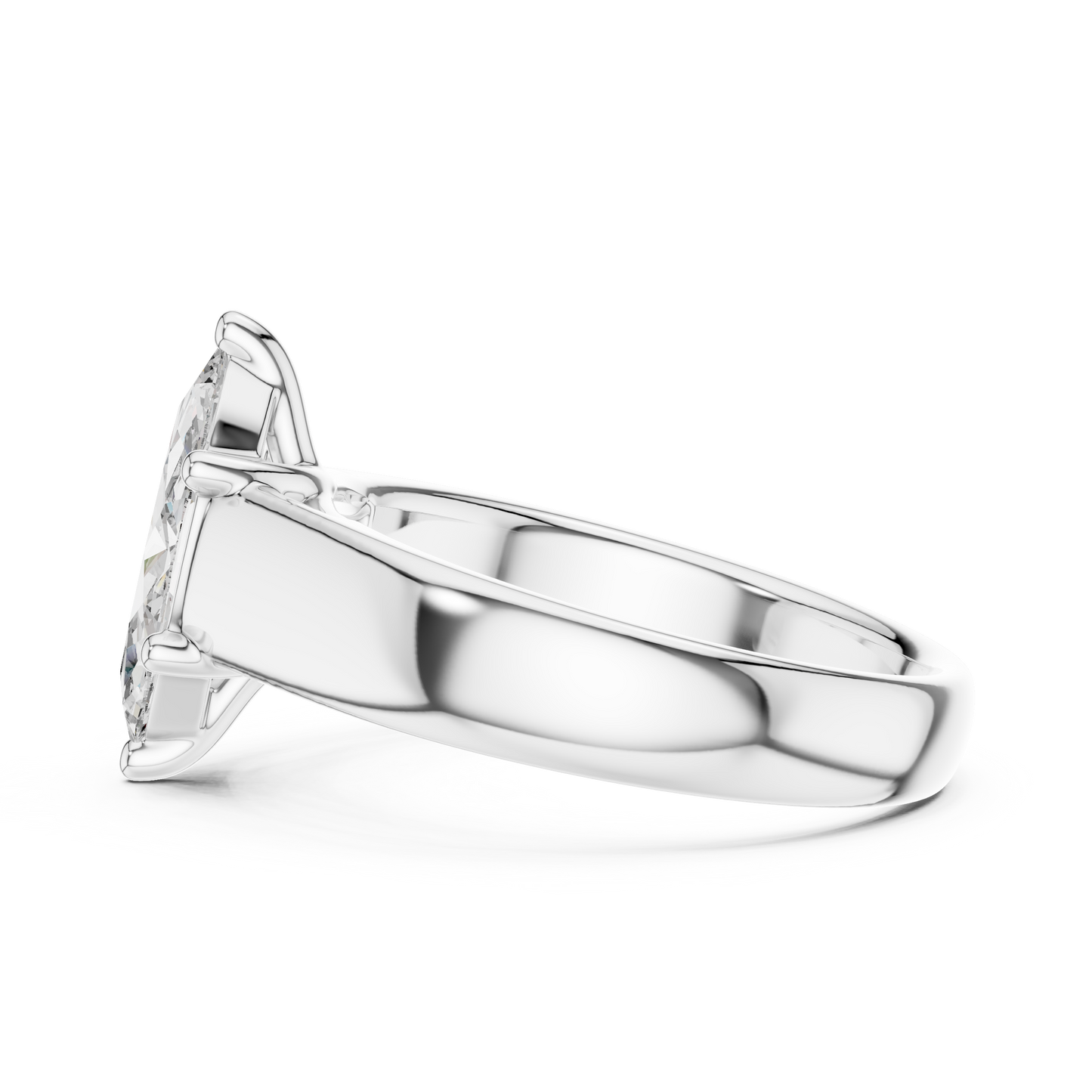 Anillo de Compromiso Solitario Marquise de 2.00ct | Diamante Creado en Laboratorio Color D Claridad VS | Oro 10K/18K, Plata y Platino (Tallas Disponibles 8-20)