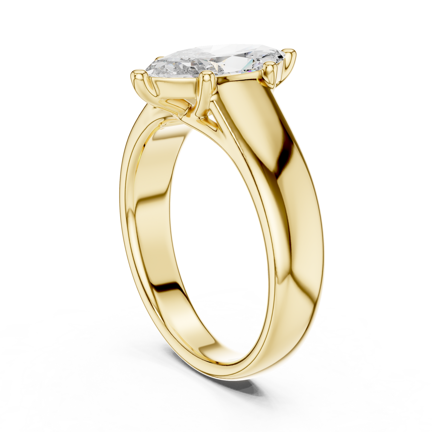 Anillo de Compromiso Solitario Marquise de 2.00ct | Diamante Creado en Laboratorio Color D Claridad VS | Oro 10K/18K, Plata y Platino (Tallas Disponibles 8-20)