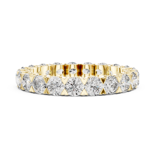 Anillo Eternidad Infinito 2.73ctw con Diamantes Redondos Brillantes en Córdoba, España | Color D Claridad VS Diamantes Creados en Laboratorio | Oro 10K/18K, Plata y Platino (Tallas Disponibles 8–20)