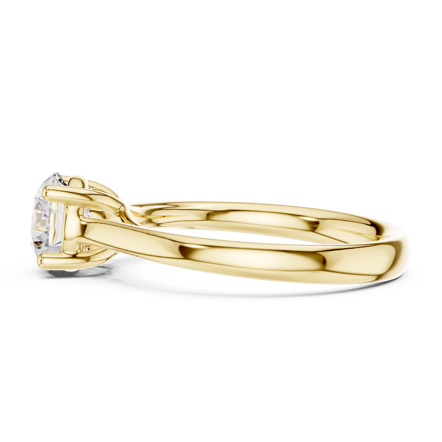 Anillo de Compromiso Solitario 1.10ct Diamante Redondo Brillante en Córdoba, España | Diamante Creado en Laboratorio Color D Claridad VS | Oro 10K/18K, Plata y Platino (Tallas Disponibles 8–20)