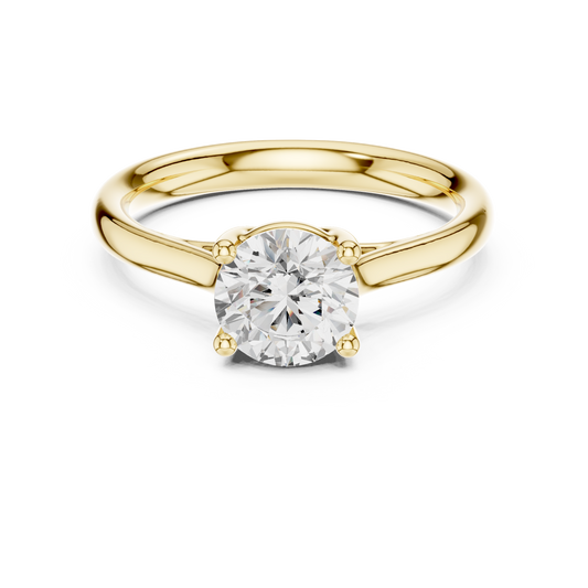 Anillo de Compromiso Solitario 1.10ct Diamante Redondo Brillante en Córdoba, España | Diamante Creado en Laboratorio Color D Claridad VS | Oro 10K/18K, Plata y Platino (Tallas Disponibles 8–20)