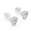 Pendientes Solitarios de Diamante en Forma de Corazón 1.50ctw | Diamante Creado en Laboratorio Color D Claridad VS | Oro 10K/18K, Plata y Platino