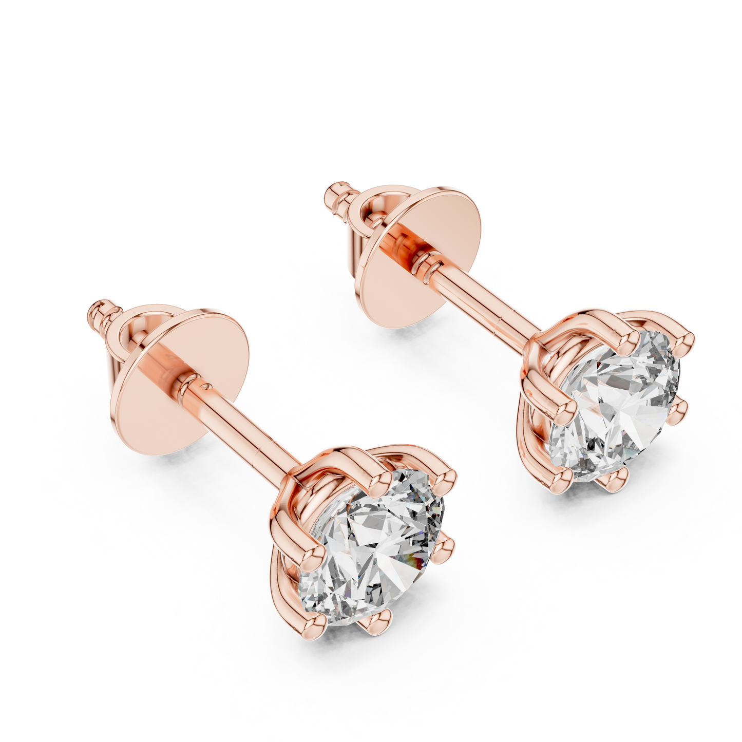 Pendientes de Botón Solitario 1.22ctw en Córdoba, España | Diamante Creado en Laboratorio Color D, Claridad VS | Oro 10K/18K, Plata y Platino (Copy)