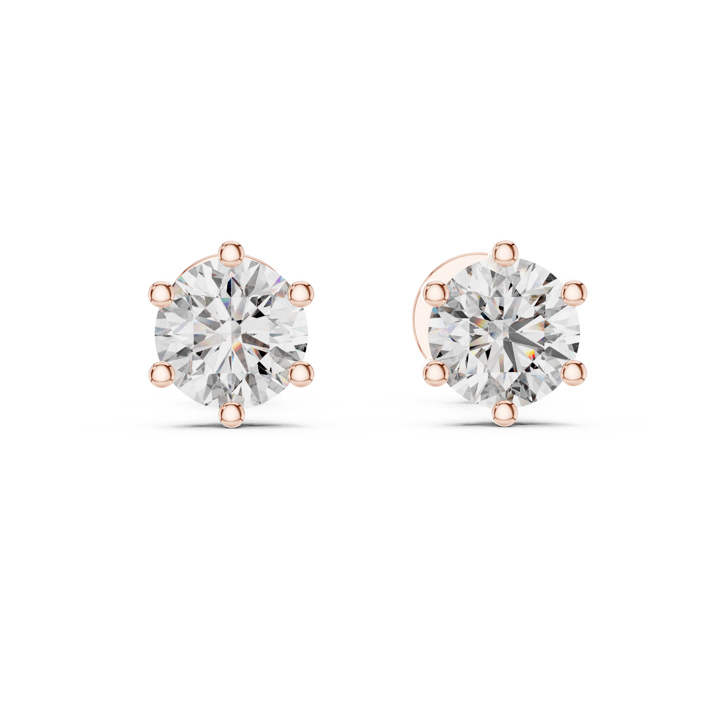 Pendientes de Botón Solitario 1.22ctw en Córdoba, España | Diamante Creado en Laboratorio Color D, Claridad VS | Oro 10K/18K, Plata y Platino (Copy)