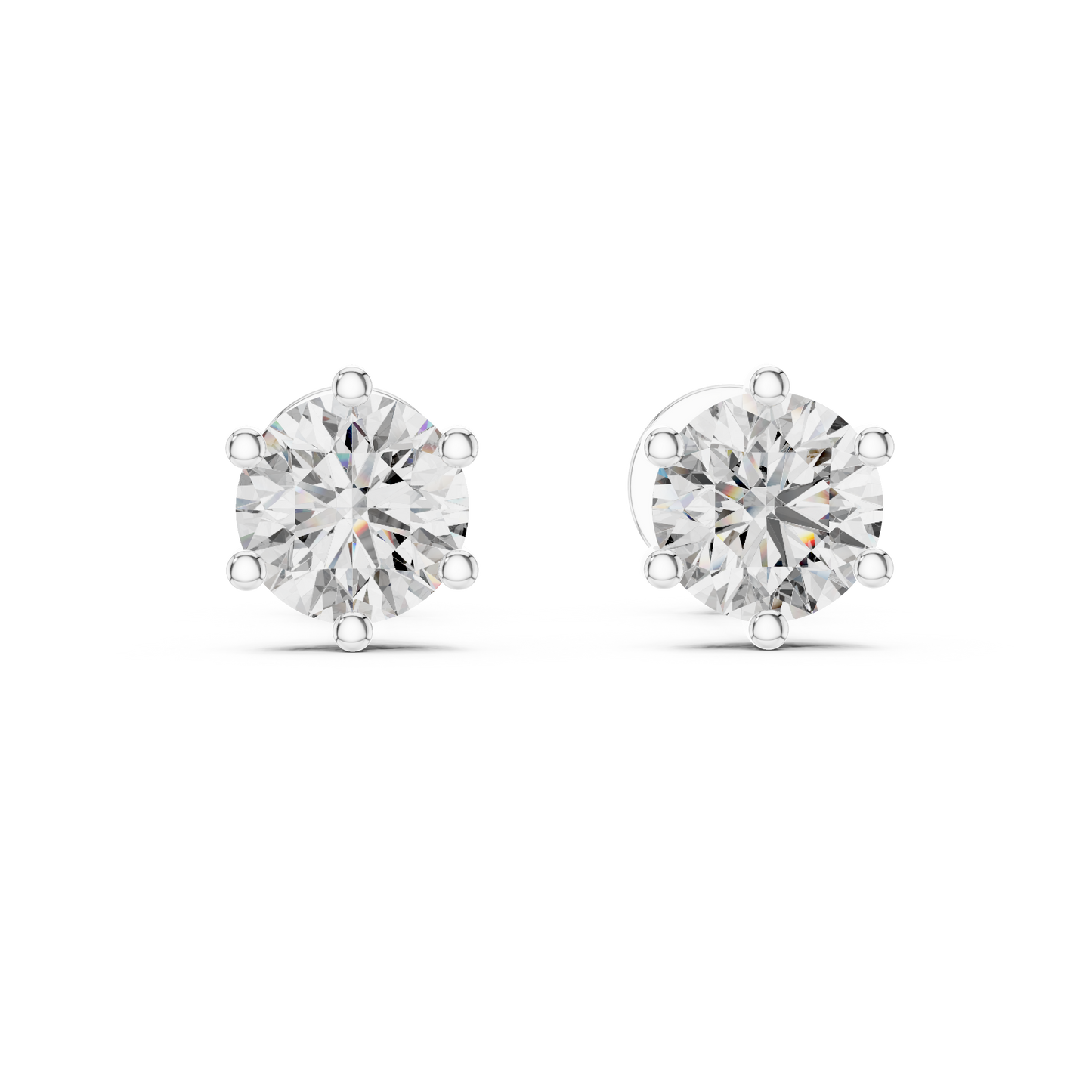 Pendientes de Botón Solitario 1.22ctw en Córdoba, España | Diamante Creado en Laboratorio Color D, Claridad VS | Oro 10K/18K, Plata y Platino (Copy)