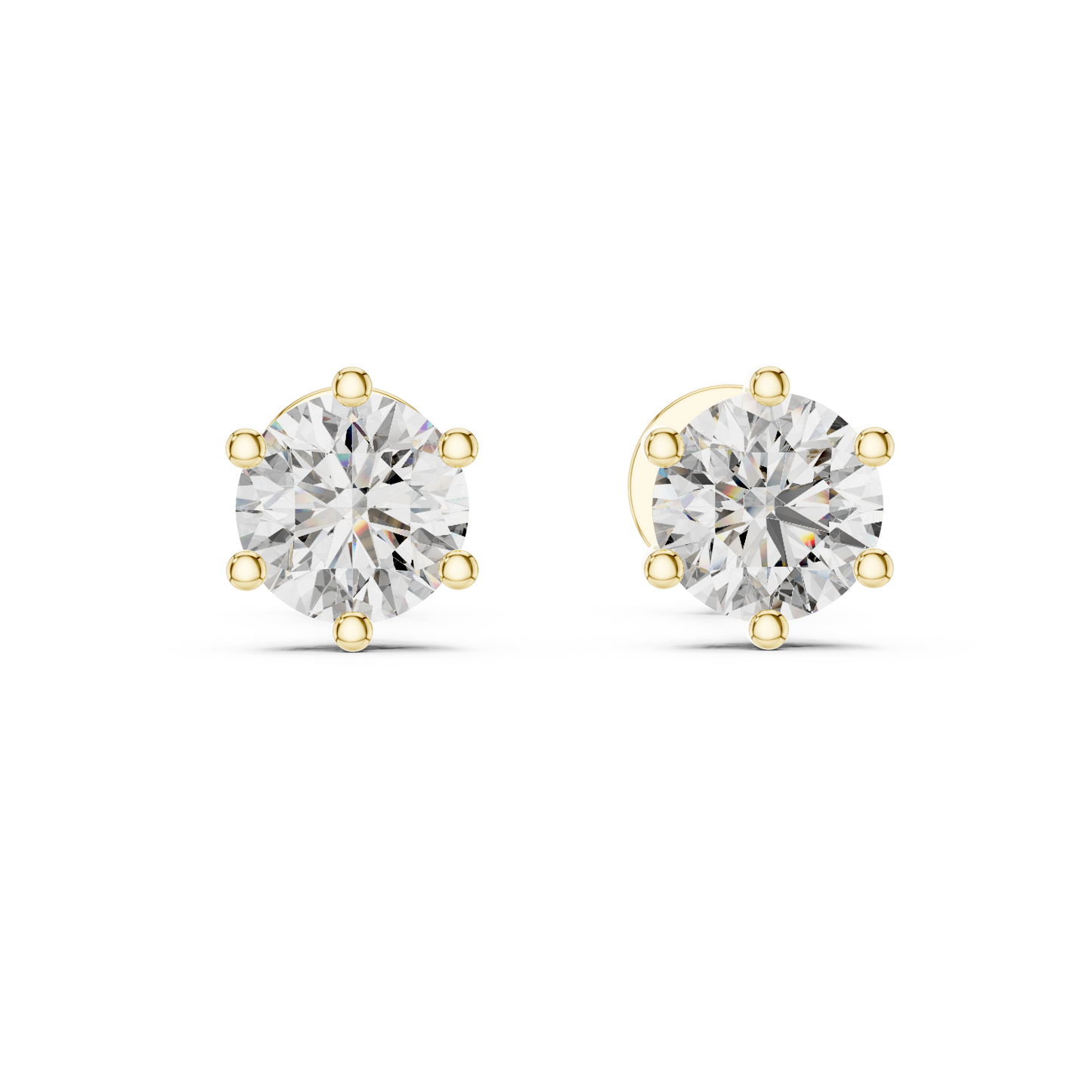 Pendientes de Botón Solitario 1.22ctw en Córdoba, España | Diamante Creado en Laboratorio Color D, Claridad VS | Oro 10K/18K, Plata y Platino (Copy)