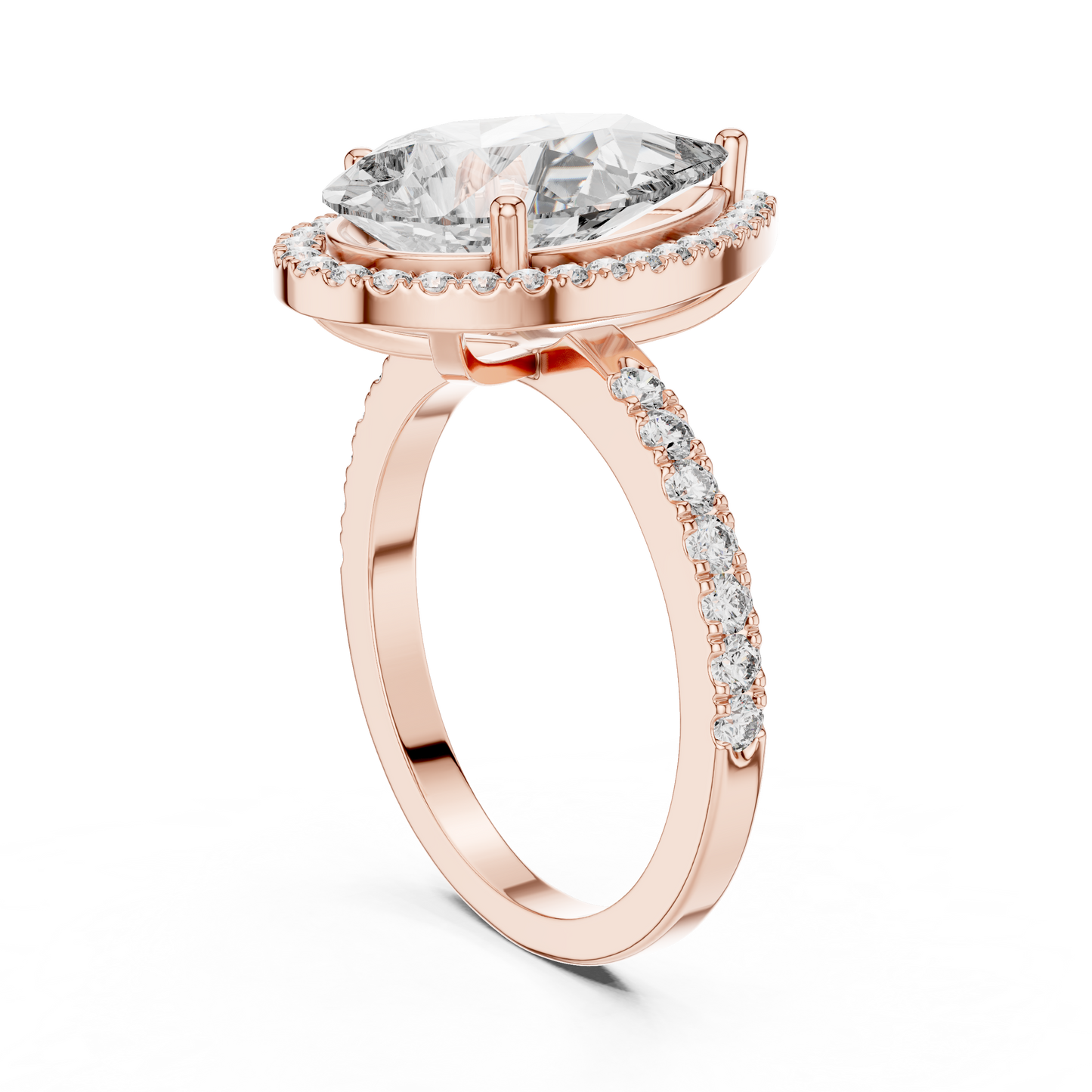 Anillo de Diamante Marquise Victoria 4.47ctw en Córdoba, España| Diamante Creado en Laboratorio en Oro 10K/18K, Plata y Platino (Tallas 8-20 Disponibles)