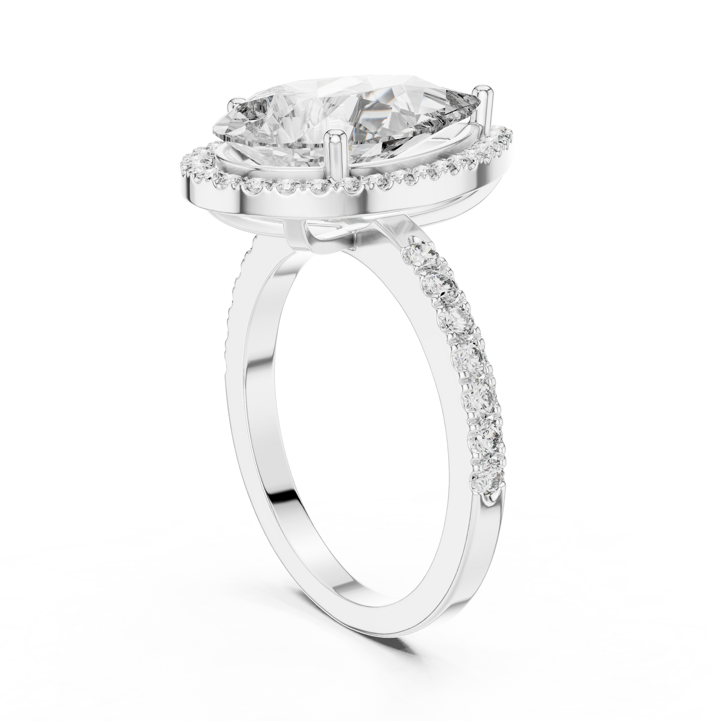 Anillo de Diamante Marquise Victoria 4.47ctw en Córdoba, España| Diamante Creado en Laboratorio en Oro 10K/18K, Plata y Platino (Tallas 8-20 Disponibles)