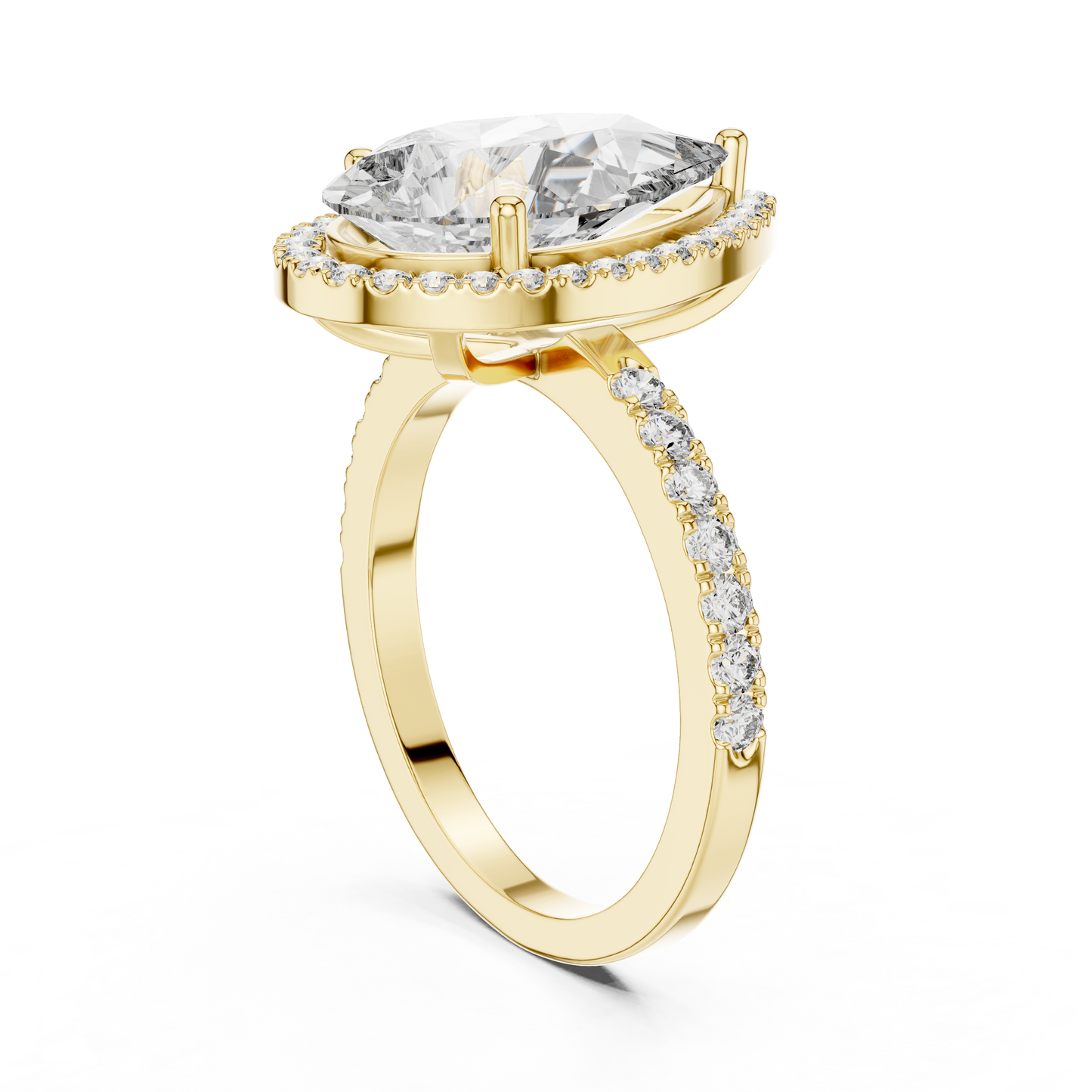 Anillo de Diamante Marquise Victoria 4.47ctw en Córdoba, España| Diamante Creado en Laboratorio en Oro 10K/18K, Plata y Platino (Tallas 8-20 Disponibles)