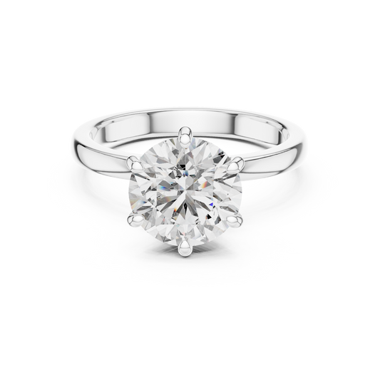 Anillo Solitario 2.15ctw con Halo Oculto | Diamante Creado en Laboratorio en Oro 10K/18K, Plata y Platino (Tallas 8-20 Disponibles)
