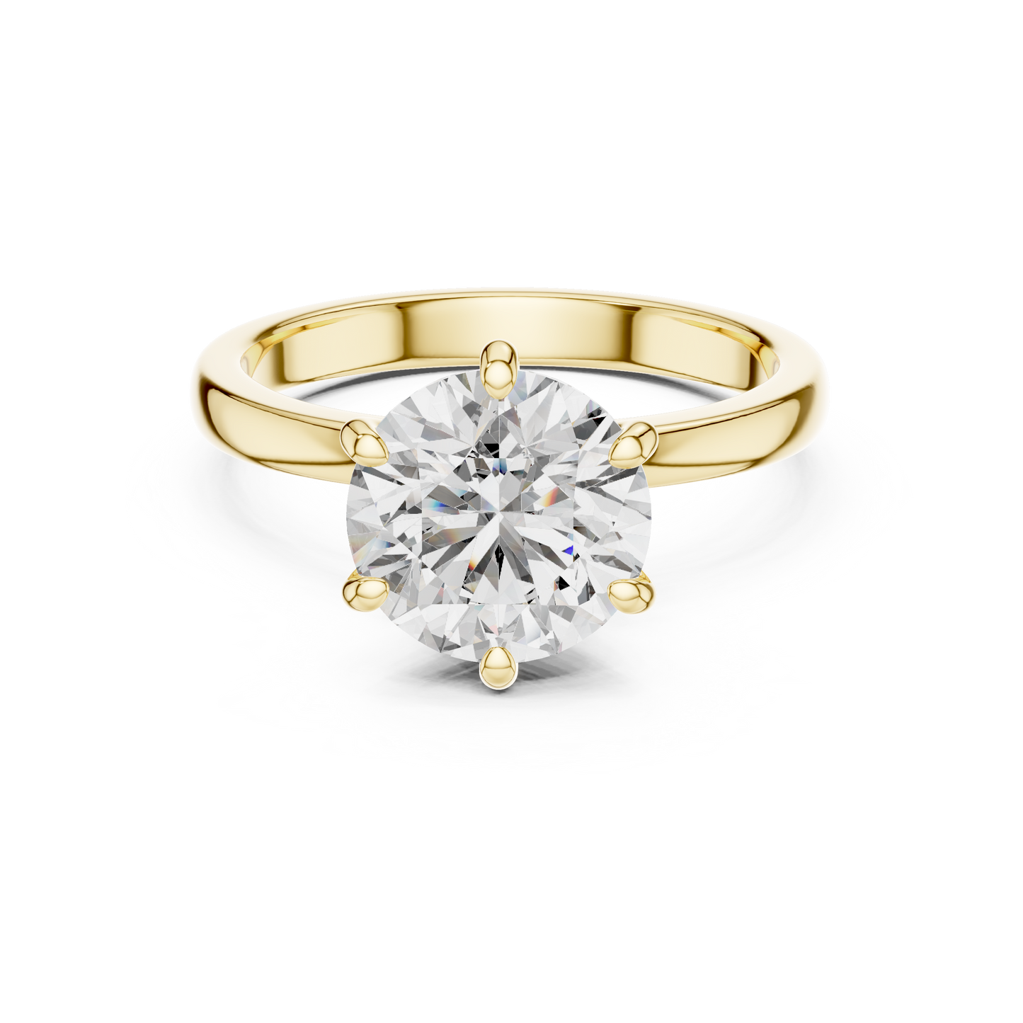 Anillo Solitario 2.15ctw con Halo Oculto | Diamante Creado en Laboratorio en Oro 10K/18K, Plata y Platino (Tallas 8-20 Disponibles)
