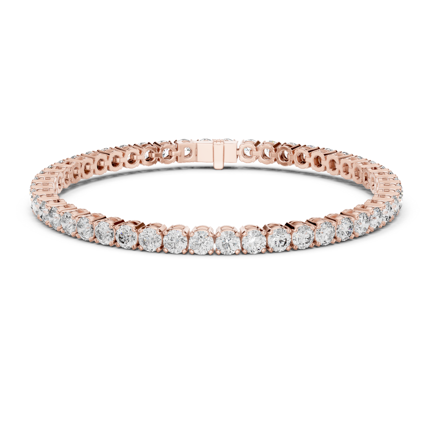 Pulsera Tennis de Diamantes Round Brilliant 7.00ctw en Córdoba, España | Diamantes Creados en Laboratorio Color D Claridad VS | Oro 10K/18K, Plata y Platino (Disponible en 16cm, 18cm y 20cm)
