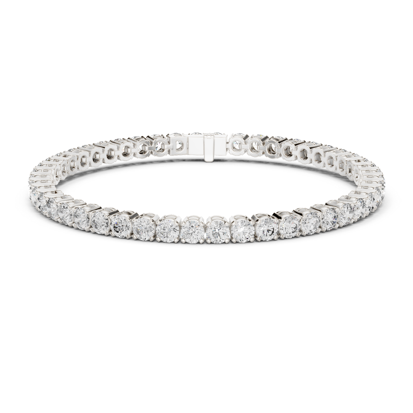 Pulsera Tennis de Diamantes Round Brilliant 7.00ctw en Córdoba, España | Diamantes Creados en Laboratorio Color D Claridad VS | Oro 10K/18K, Plata y Platino (Disponible en 16cm, 18cm y 20cm)