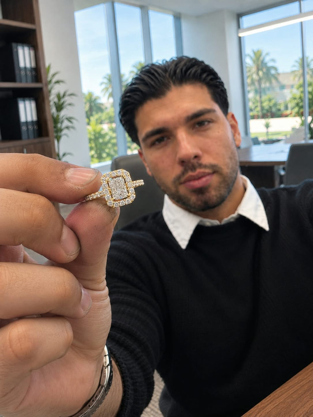 Anillo de compromiso con diamante de laboratorio fabricado en Córdoba
