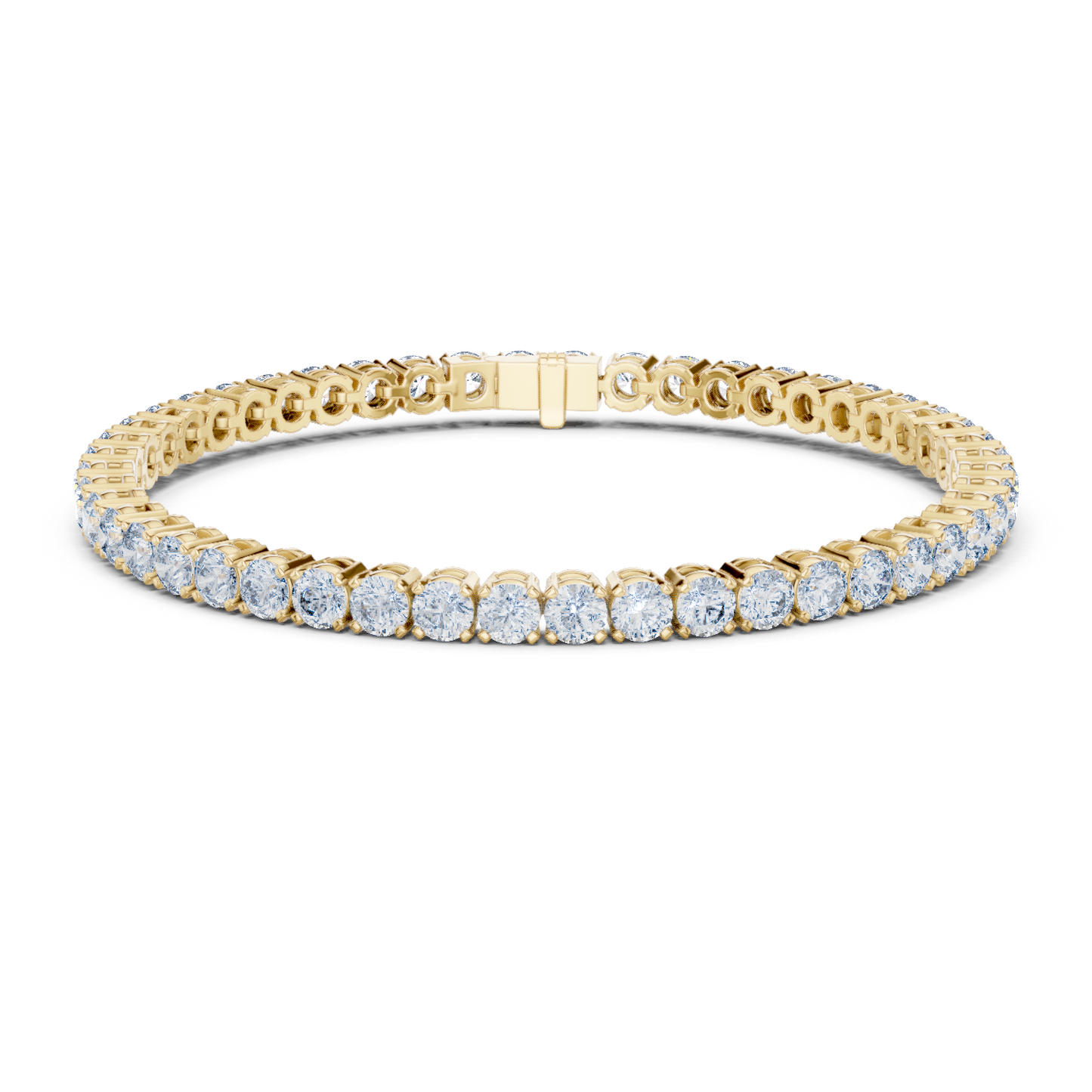 Pulsera Tennis de Diamantes Round Brilliant 7.00ctw en Córdoba, España | Diamantes Creados en Laboratorio Color D Claridad VS | Oro 10K/18K, Plata y Platino (Disponible en 16cm, 18cm y 20cm)